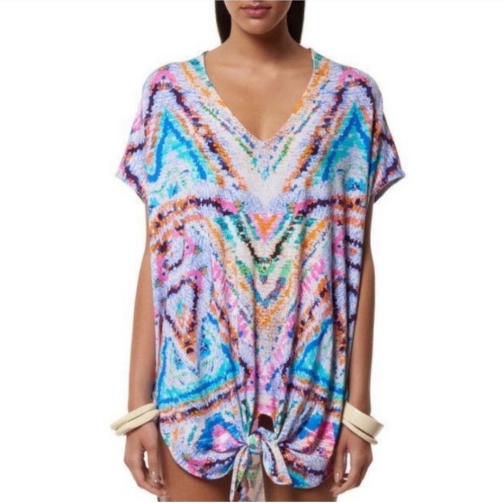 Mara Hoffman Rainbow Caftan Swim Cover up - Picture 2 of 7